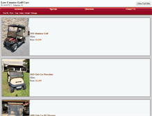 Tablet Screenshot of lowcountrygolfcars.net